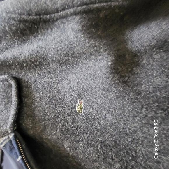 Lacoste Gray Wool Bomber Jacket size L - Picture 3 of 8